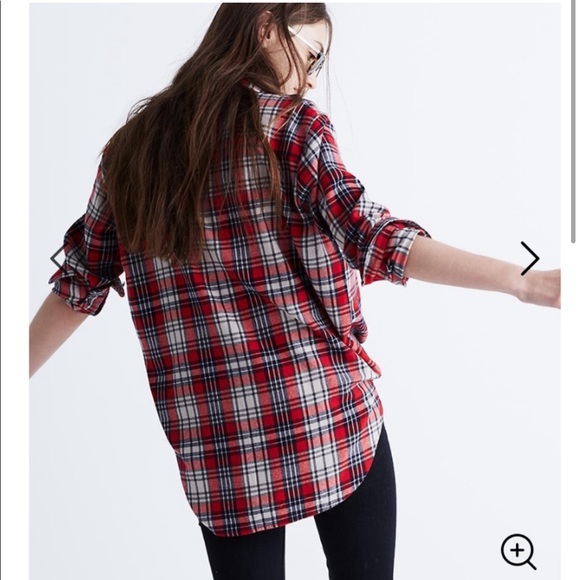 Madewell Oversized Ex-Boyfriend Flannel - Picture 3 of 6